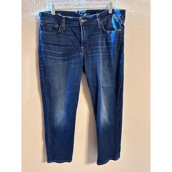 Lucky Brand Ankle Jeans Dark‎ Wash Denim Comfort Stretch Size 14/32 - Picture 1 of 6